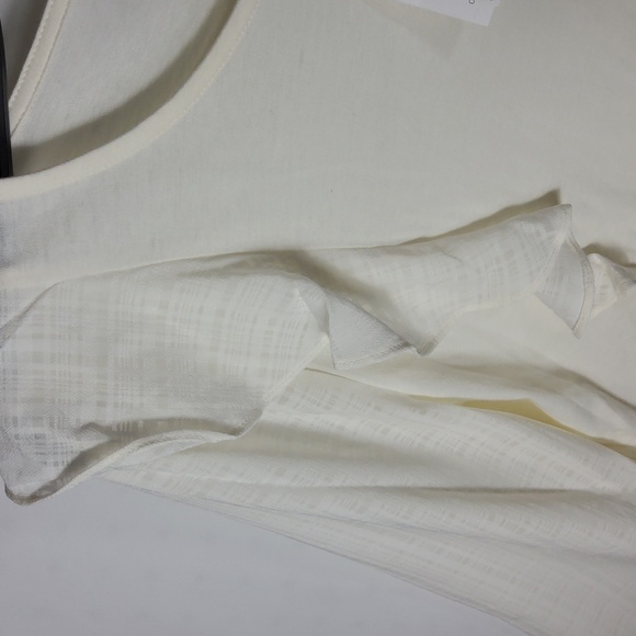 J Crew Cream Ruffled Women's Top Size S - Picture 4 of 7